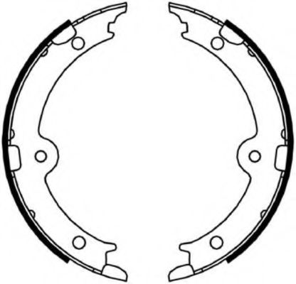 Тормозные колодки барабанные BEHR/HELLA 8DA 355 050-191