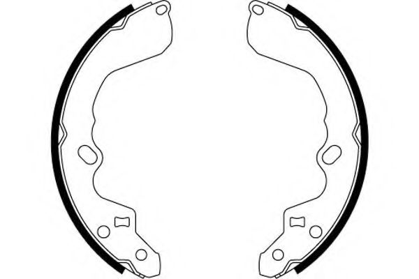 Тормозные колодки барабанные BEHR/HELLA 8DB 355 000-491