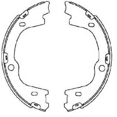 Тормозные колодки барабанные BEHR/HELLA 8DA 355 050-271