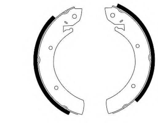Тормозные колодки барабанные BEHR/HELLA 8DB 355 000-551