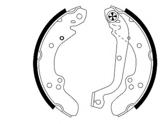 Тормозные колодки барабанные BEHR/HELLA 8DB 355 000-641