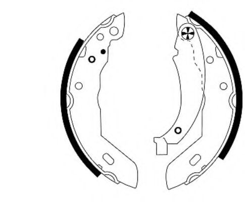 Тормозные колодки барабанные BEHR/HELLA 8DB 355 000-651