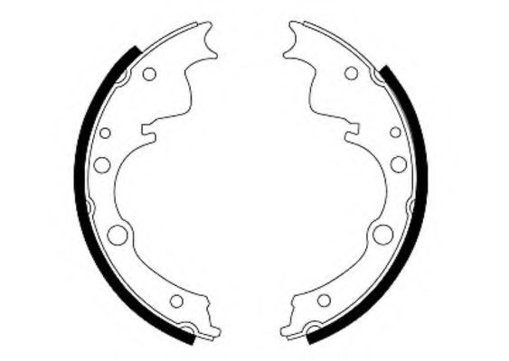 Тормозные колодки барабанные BEHR/HELLA 8DB 355 000-721
