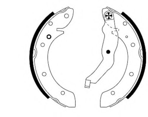 Тормозные колодки барабанные BEHR/HELLA 8DB 355 001-241