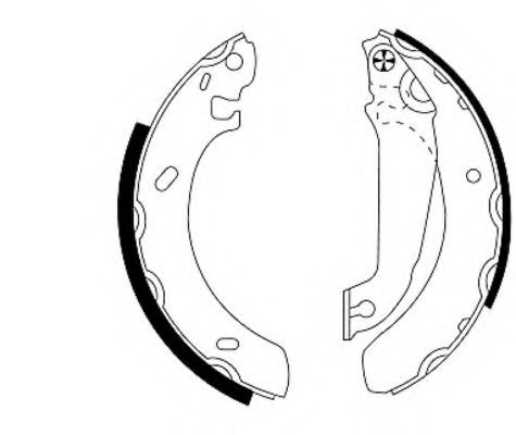 Тормозные колодки барабанные BEHR/HELLA 8DB 355 001-261