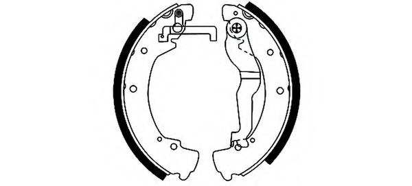 Тормозные колодки барабанные BEHR/HELLA 8DB 355 001-281