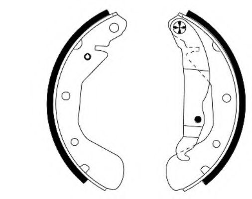 Тормозные колодки барабанные BEHR/HELLA 8DB 355 001-301