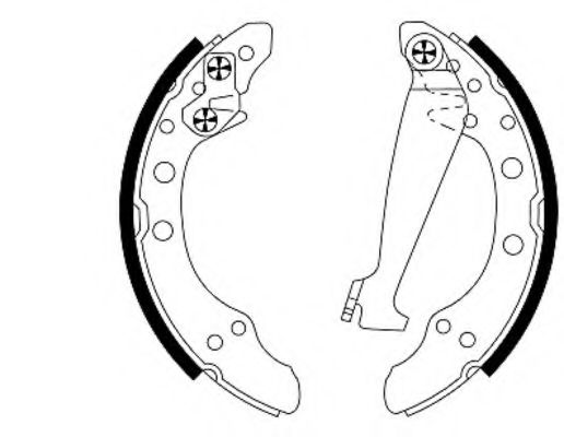 Тормозные колодки барабанные BEHR/HELLA 8DB 355 001-311