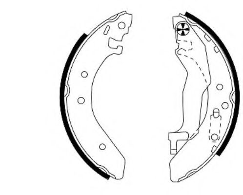Тормозные колодки барабанные BEHR/HELLA 8DB 355 001-321