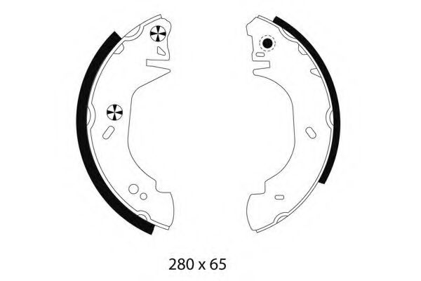 Тормозные колодки барабанные BEHR/HELLA 8DB 355 001-371