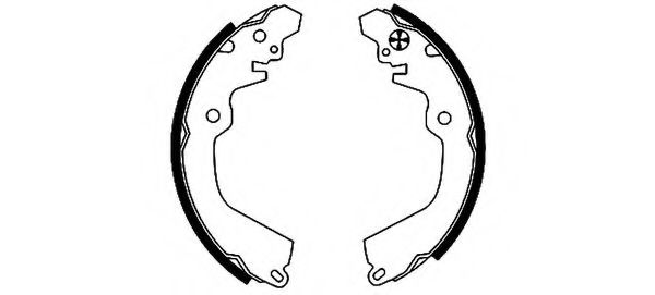 Тормозные колодки барабанные BEHR/HELLA 8DB 355 001-531