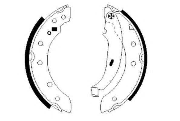 Тормозные колодки барабанные BEHR/HELLA 8DB 355 001-571