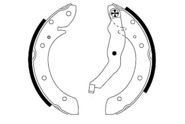 Тормозные колодки барабанные BEHR/HELLA 8DB 355 001-581