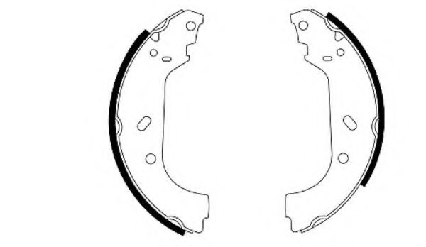 Тормозные колодки барабанные BEHR/HELLA 8DB 355 001-641