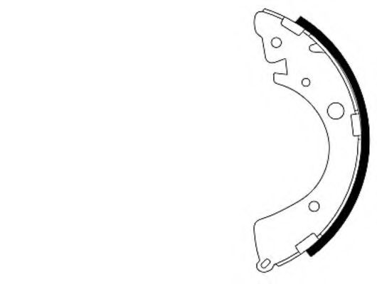 Тормозные колодки барабанные BEHR/HELLA 8DB 355 001-651