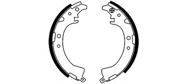 Тормозные колодки барабанные BEHR/HELLA 8DB 355 001-671