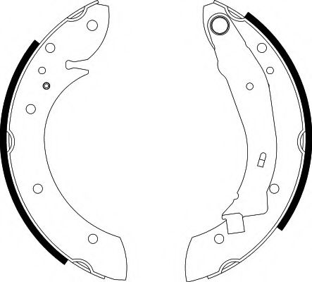 Тормозные колодки барабанные BEHR/HELLA 8DB 355 001-721
