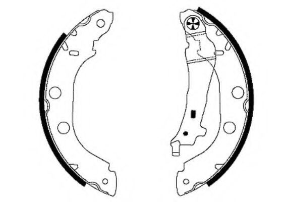 Тормозные колодки барабанные BEHR/HELLA 8DB 355 001-751