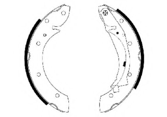 Тормозные колодки барабанные BEHR/HELLA 8DB 355 001-831