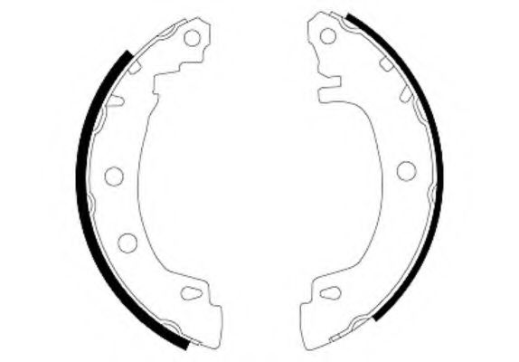 Тормозные колодки барабанные BEHR/HELLA 8DB 355 001-891
