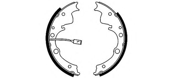 Тормозные колодки барабанные BEHR/HELLA 8DB 355 001-971
