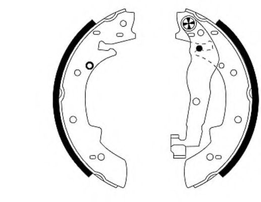 Тормозные колодки барабанные BEHR/HELLA 8DB 355 001-991