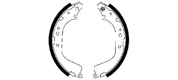 Тормозные колодки барабанные BEHR/HELLA 8DB 355 002-131
