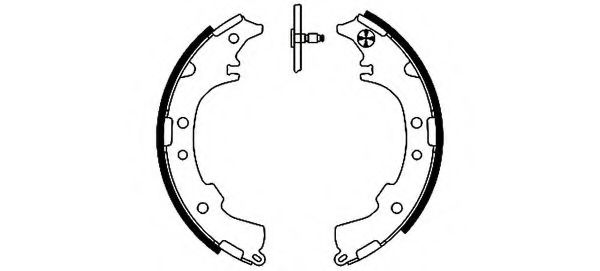 Тормозные колодки барабанные BEHR/HELLA 8DB 355 002-191
