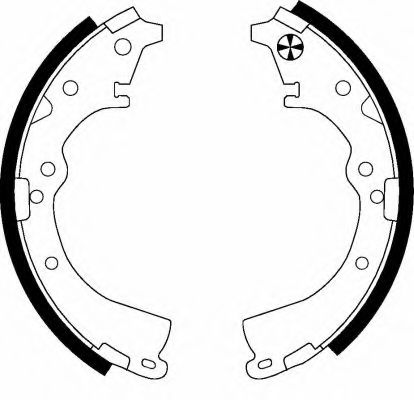 Тормозные колодки барабанные BEHR/HELLA 8DB 355 002-201