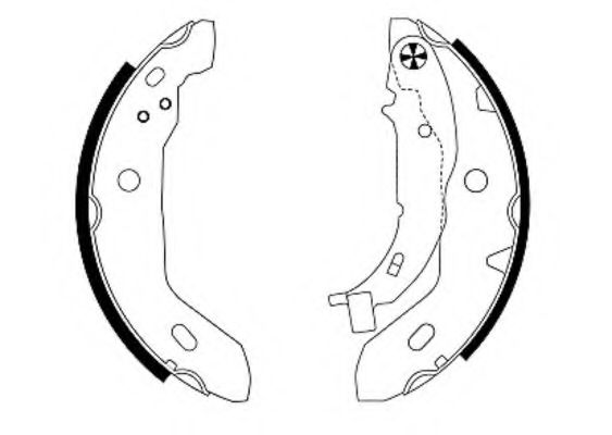 Тормозные колодки барабанные BEHR/HELLA 8DB 355 002-251