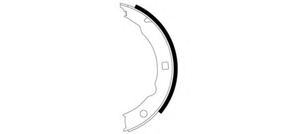 Тормозные колодки барабанные BEHR/HELLA 8DA 355 050-421