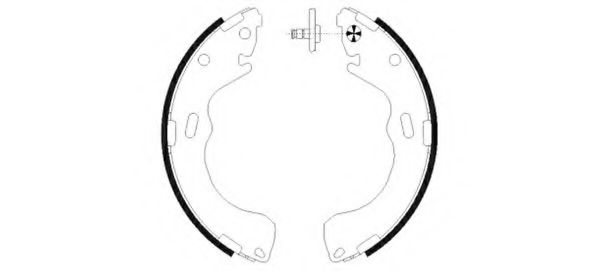 Тормозные колодки барабанные BEHR/HELLA 8DB 355 002-301