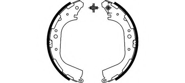 Тормозные колодки барабанные BEHR/HELLA 8DB 355 002-341