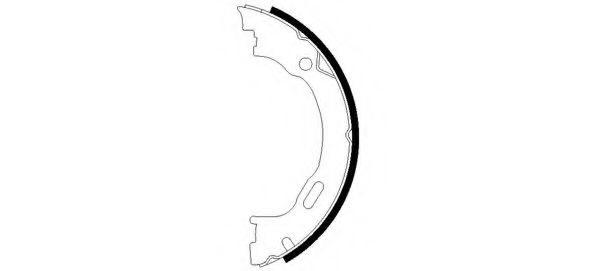 Тормозные колодки барабанные BEHR/HELLA 8DA 355 050-451
