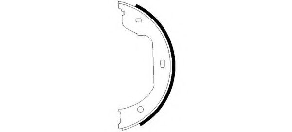 Тормозные колодки барабанные BEHR/HELLA 8DA 355 050-471