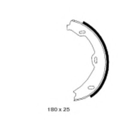 Тормозные колодки барабанные BEHR/HELLA 8DA 355 050-491