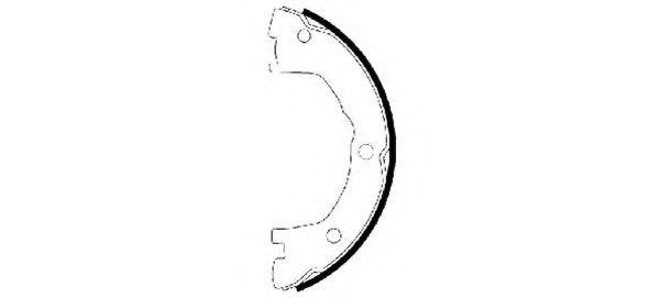 Тормозные колодки барабанные BEHR/HELLA 8DA 355 050-501