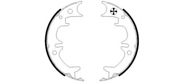 Тормозные колодки барабанные BEHR/HELLA 8DA 355 050-521