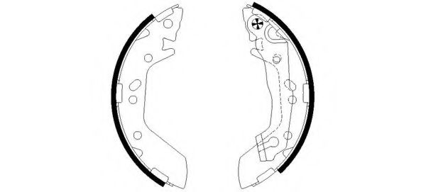 Тормозные колодки барабанные BEHR/HELLA 8DB 355 002-541