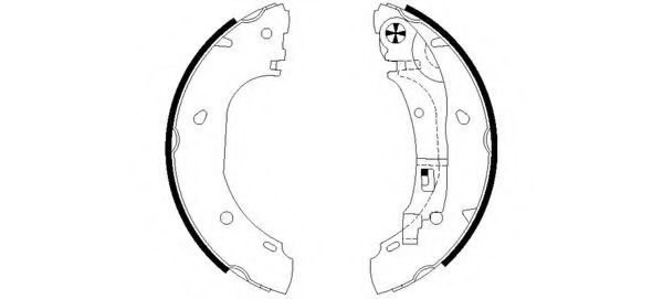 Тормозные колодки барабанные BEHR/HELLA 8DB 355 002-681
