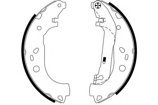 Тормозные колодки барабанные BEHR/HELLA 8DB 355 002-731