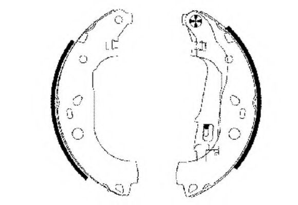 Тормозные колодки барабанные BEHR/HELLA 8DB 355 002-781