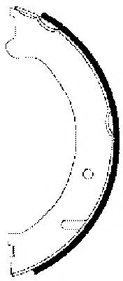 Тормозные колодки барабанные BEHR/HELLA 8DA 355 050-581