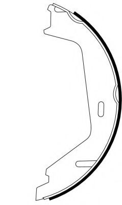 Тормозные колодки барабанные BEHR/HELLA 8DA 355 050-591