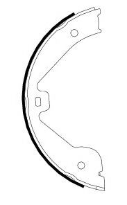 Тормозные колодки барабанные BEHR/HELLA 8DA 355 050-601