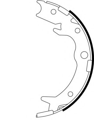 Тормозные колодки барабанные BEHR/HELLA 8DA 355 050-621