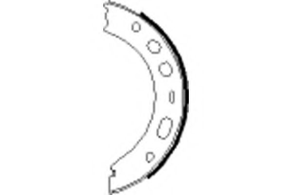 Тормозные колодки барабанные BEHR/HELLA 8DA 355 050-661