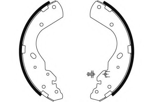 Тормозные колодки барабанные BEHR/HELLA 8DB 355 002-851