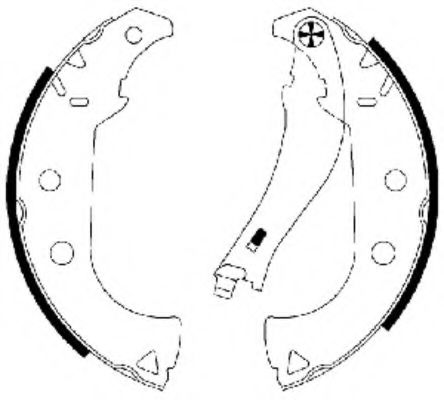 Тормозные колодки барабанные BEHR/HELLA 8DB 355 002-911