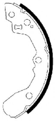 Тормозные колодки барабанные BEHR/HELLA 8DB 355 002-931